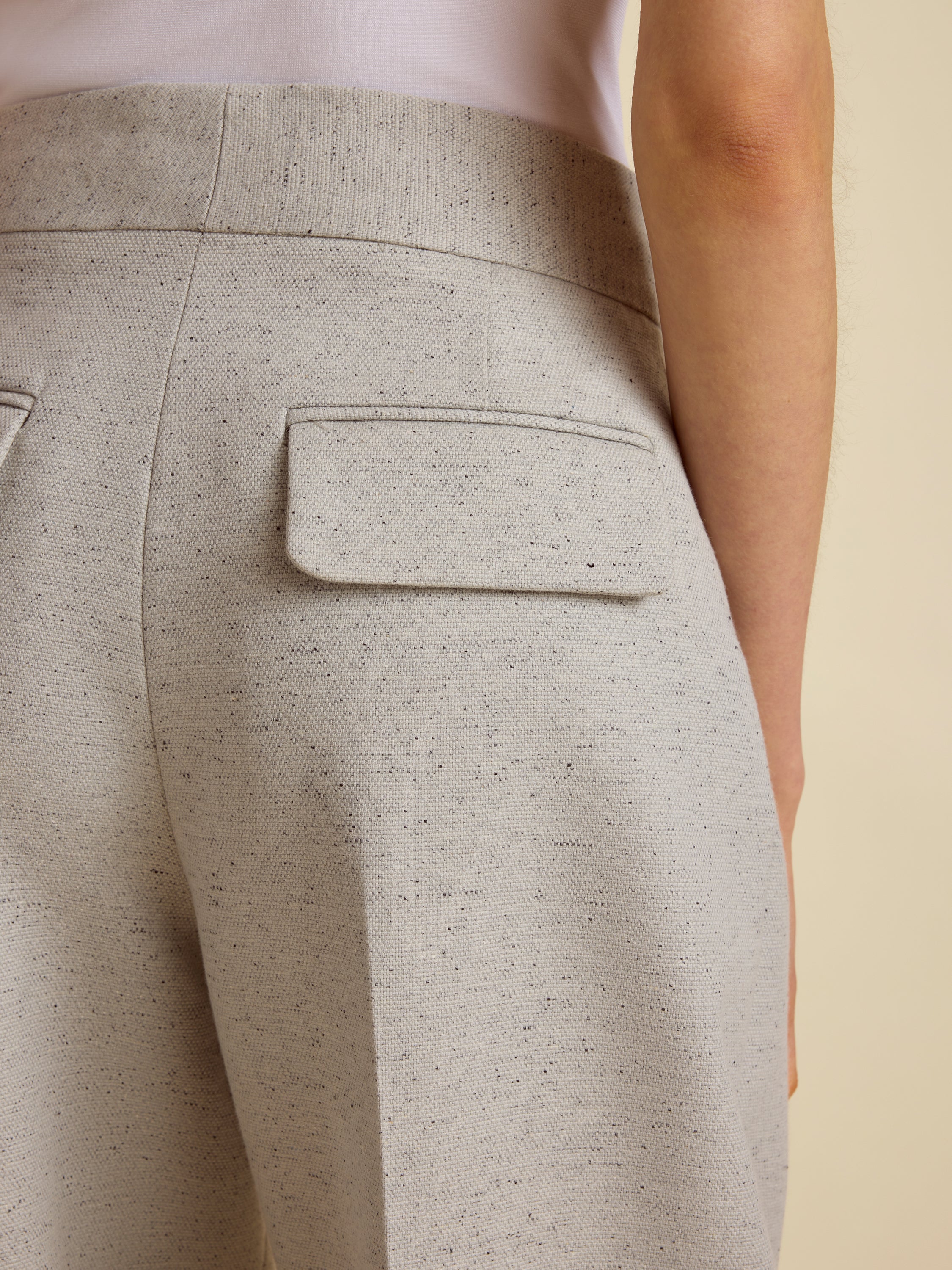 Cotton Silk Cocoon Trouser