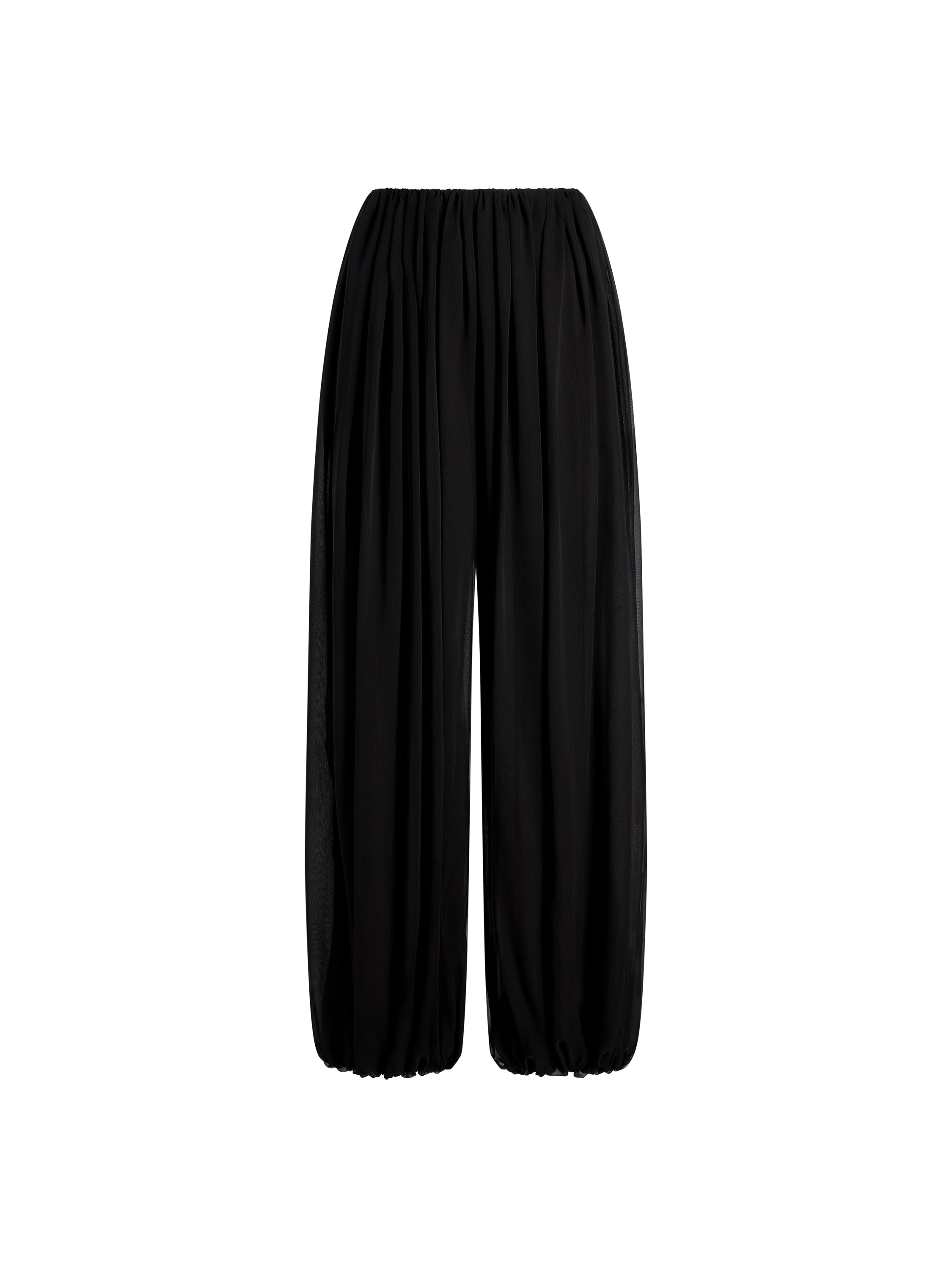 Silk Gathered Cocoon Pant