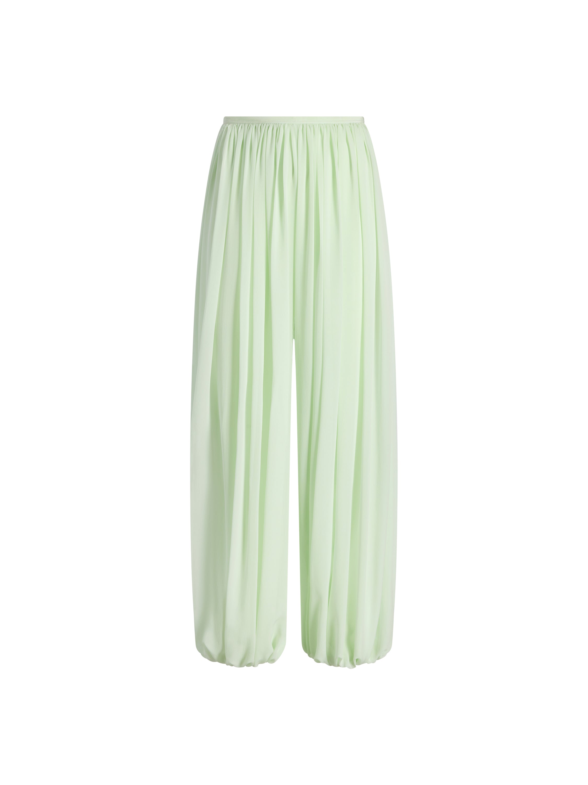 Silk Gathered Cocoon Pant