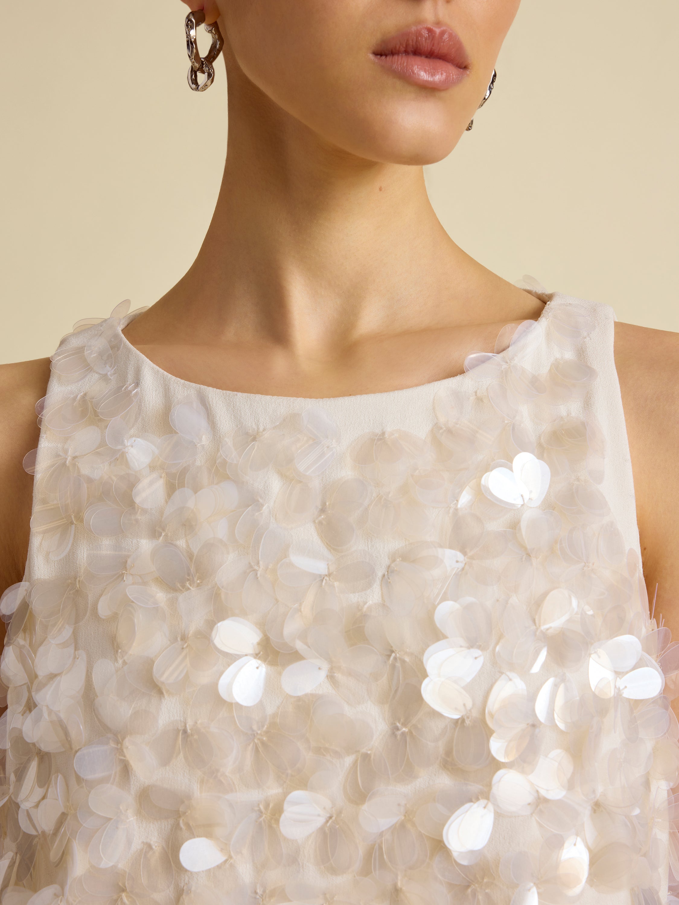Paillette Bias Dress