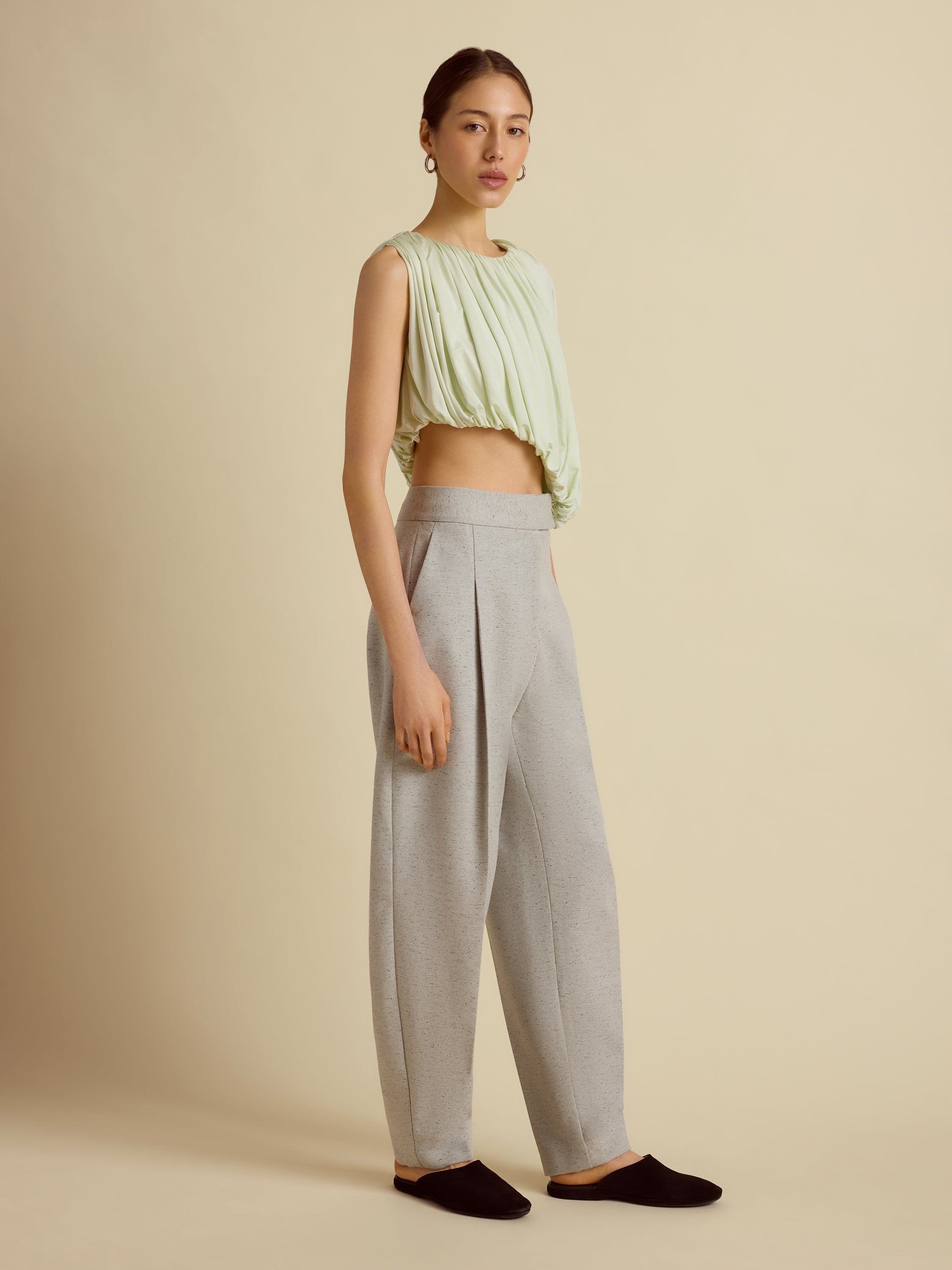 Draped Jersey Top
