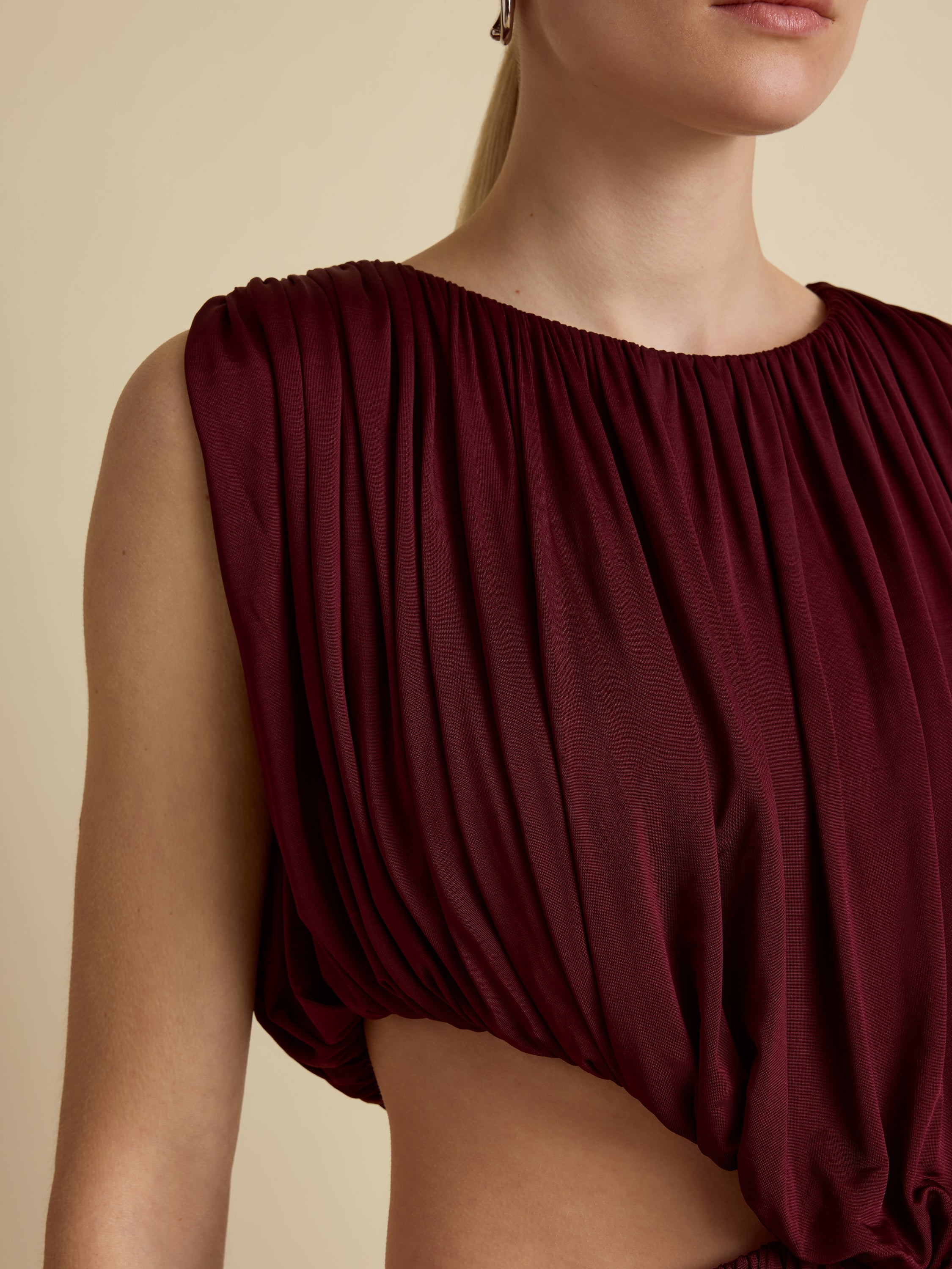 Draped Jersey Dress