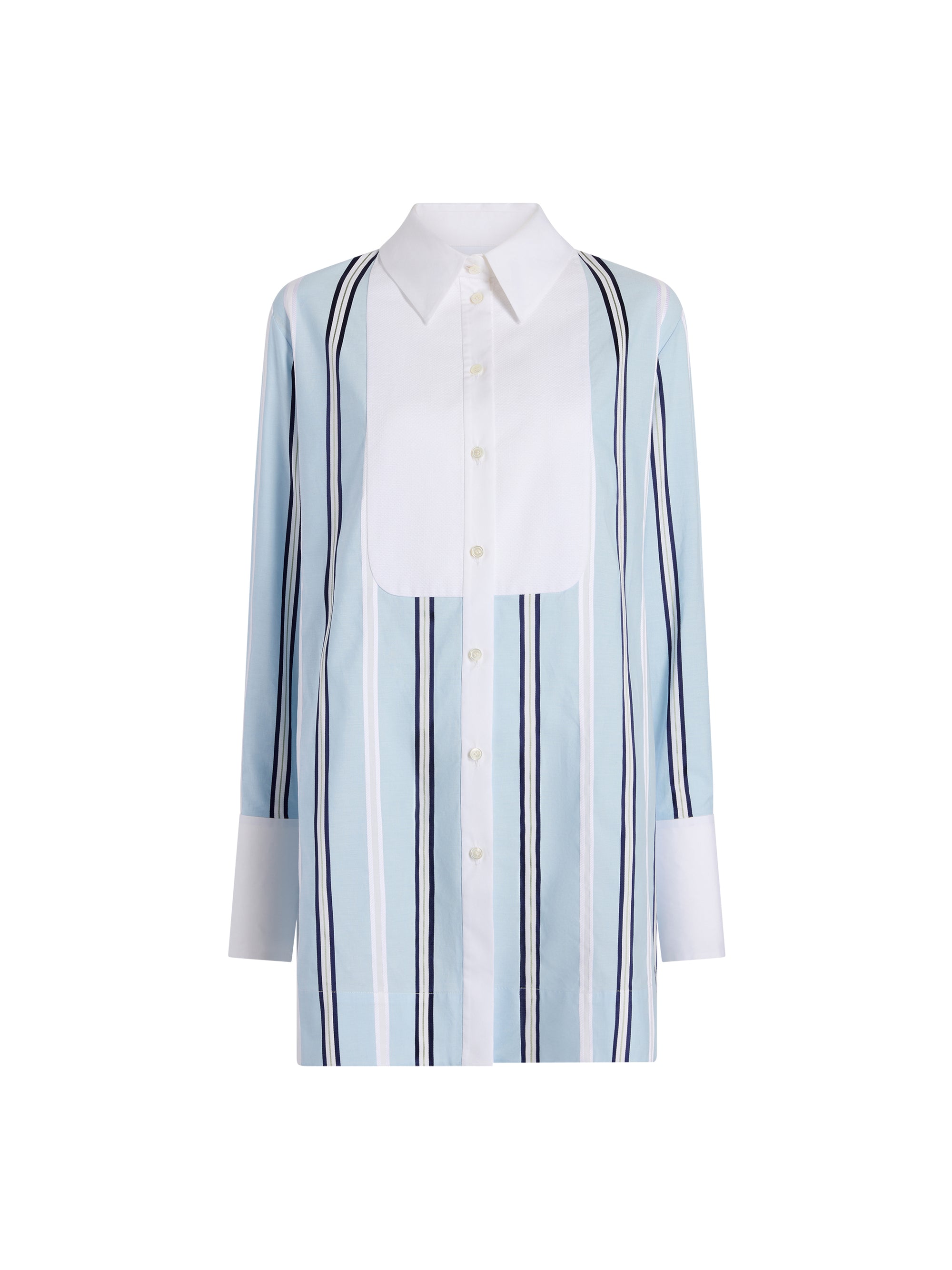 Slim Striped Tuxedo Shirt