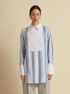 Slim Striped Tuxedo Shirt