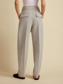 Cotton Silk Cocoon Trouser