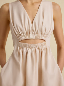 Cutout Cotton Bubble Dress