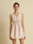 Cutout Cotton Bubble Dress