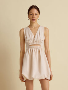 Cutout Cotton Bubble Dress