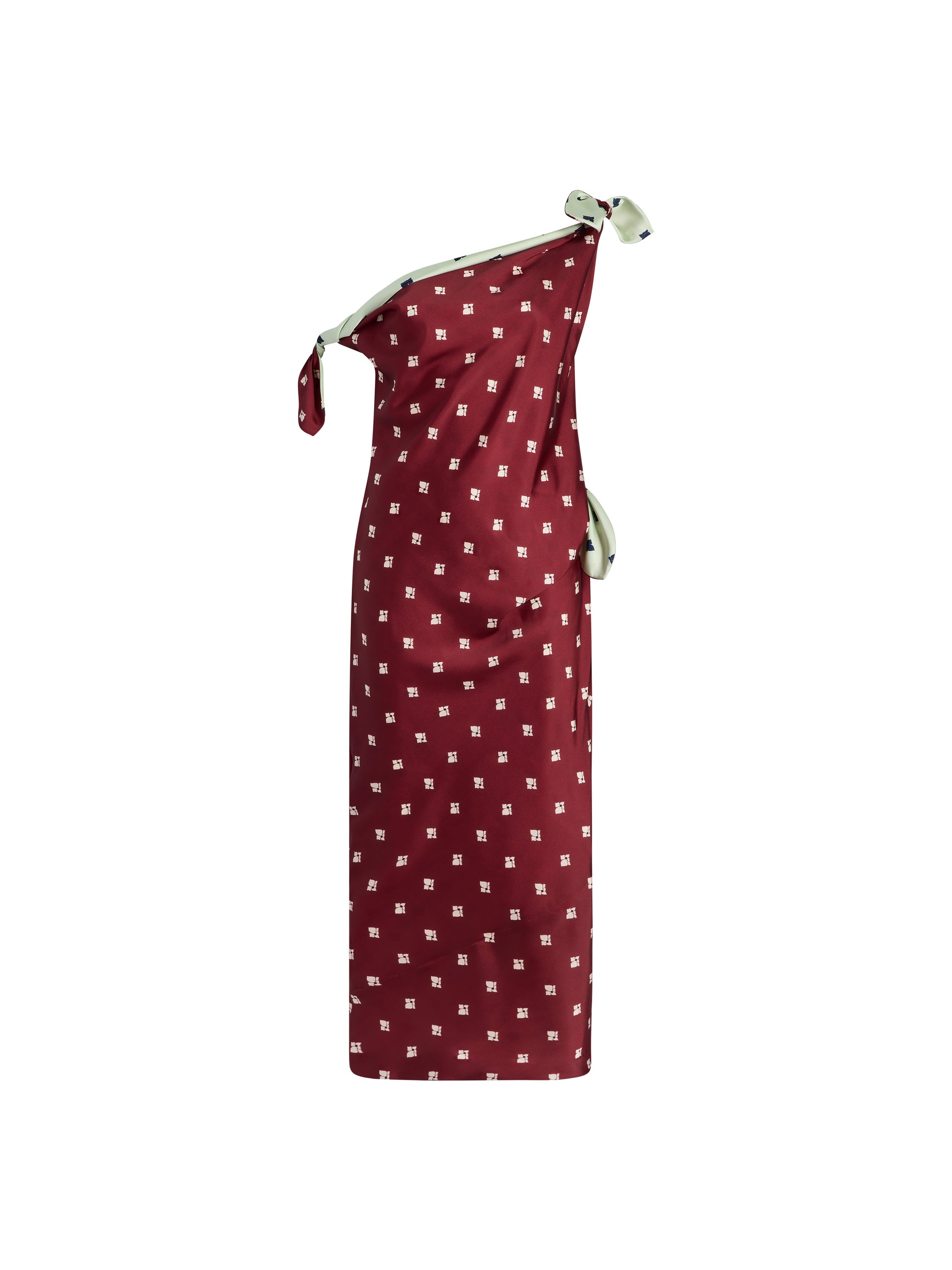 Floral Tabard Tie Dress - Marina Moscone