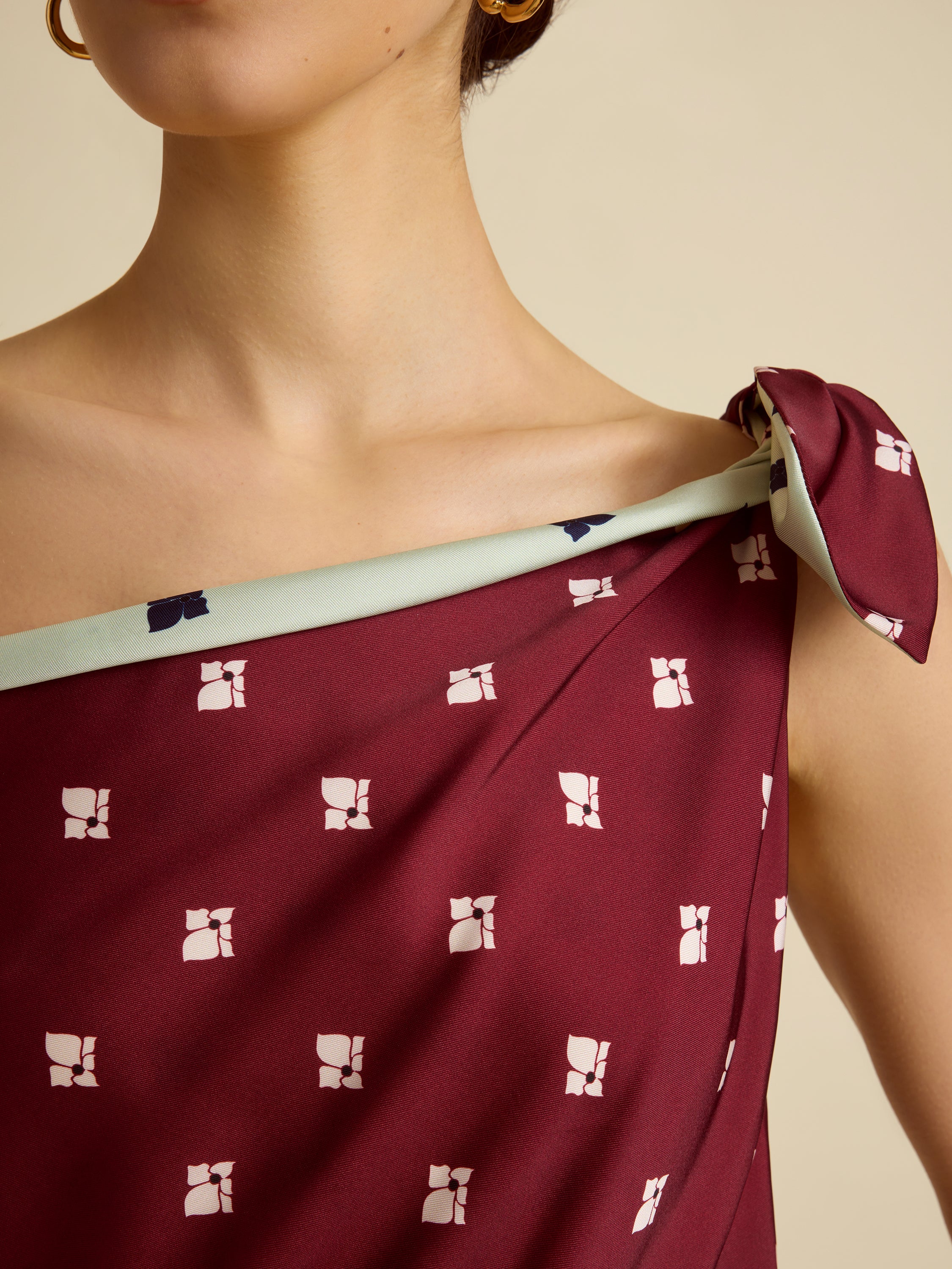 Floral Tabard Tie Dress - Marina Moscone