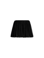 Silk Layered Mini Cocoon Skirt
