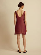 Silk Sheer Layered Camisole Dress