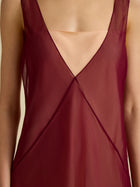 Silk Sheer Layered Camisole Dress