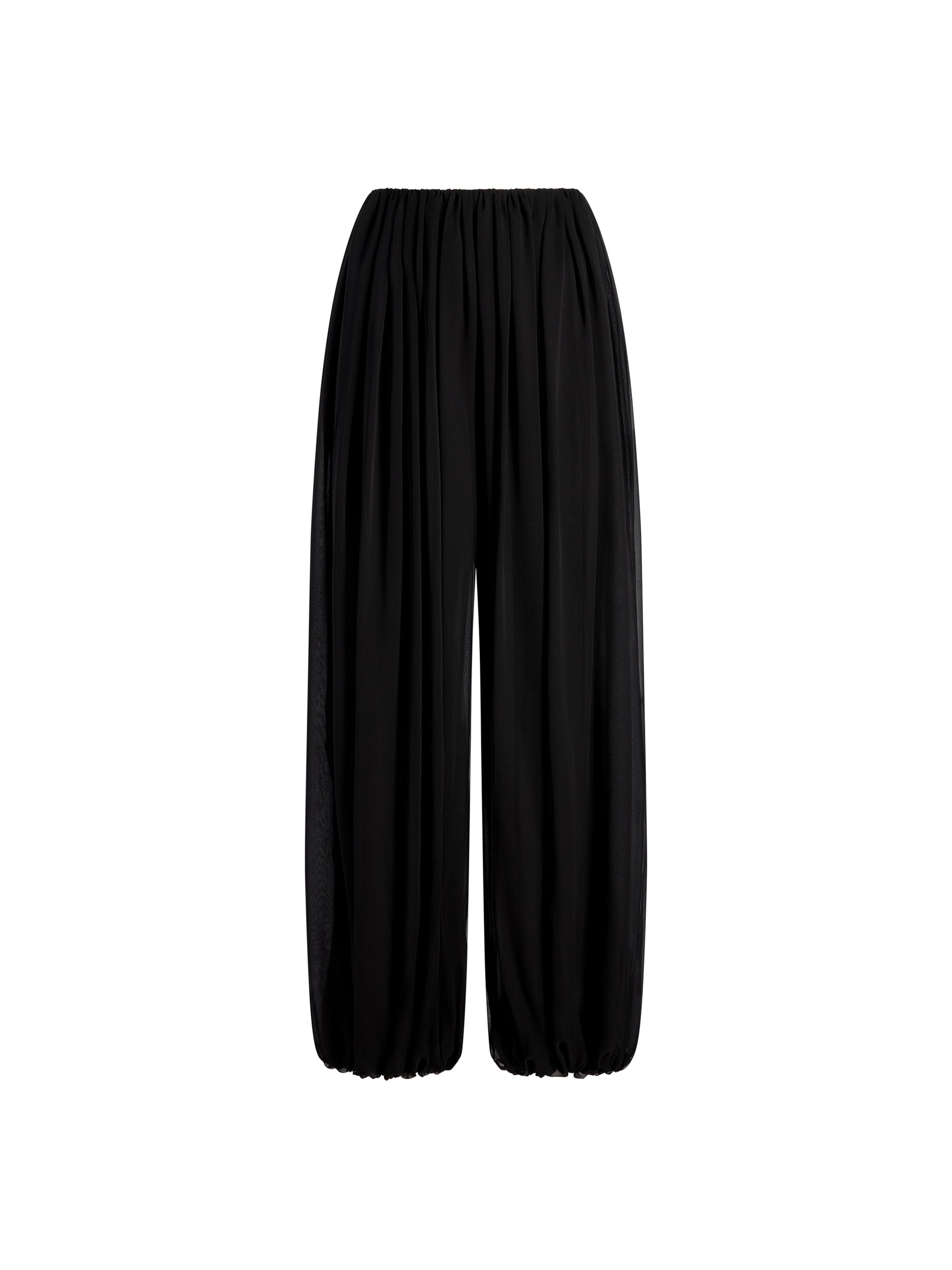 Silk Gathered Cocoon Pant
