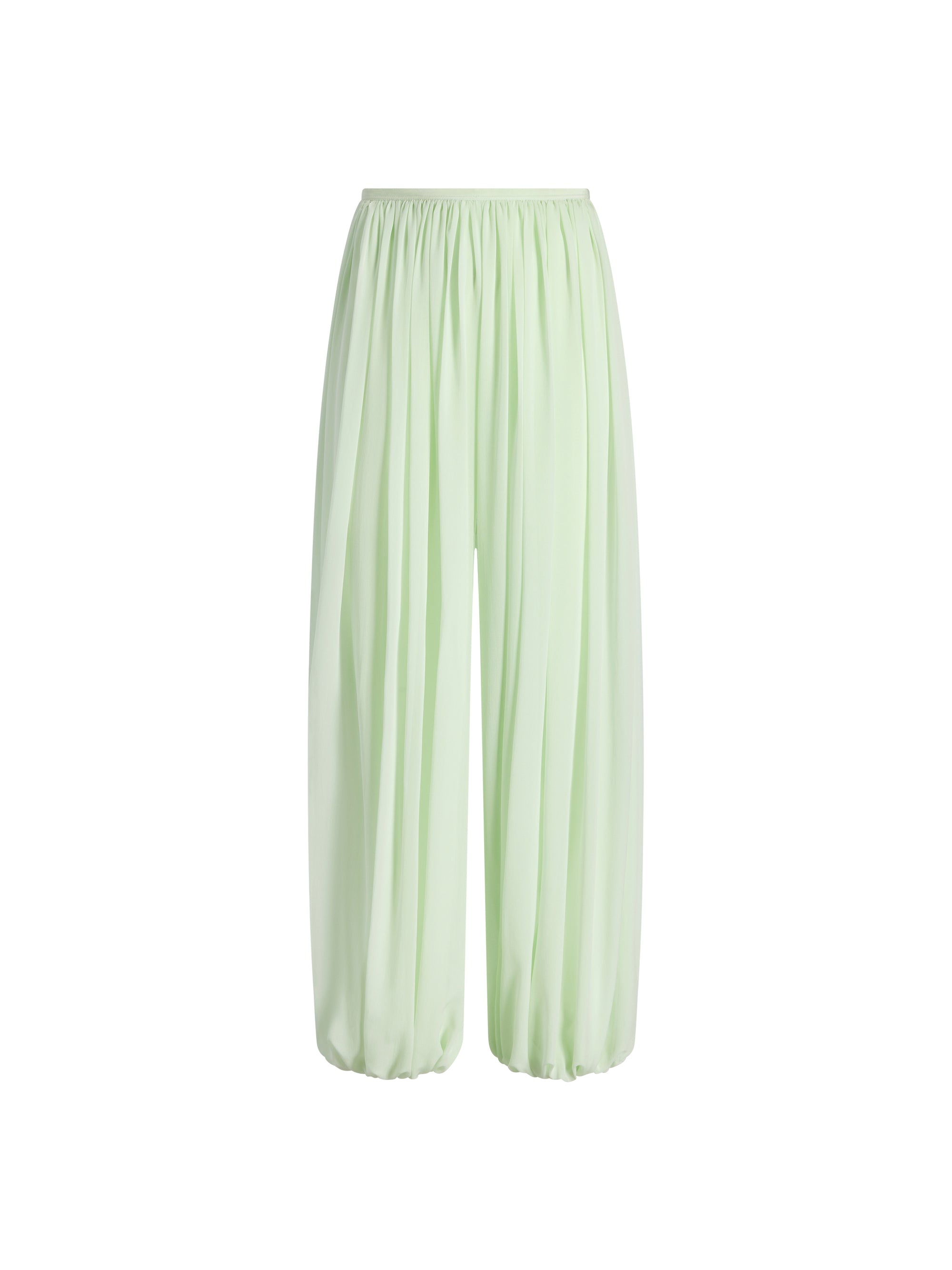Silk Gathered Cocoon Pant