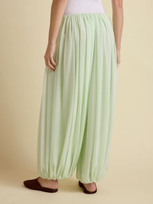 Silk Gathered Cocoon Pant
