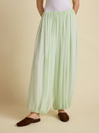 Silk Gathered Cocoon Pant