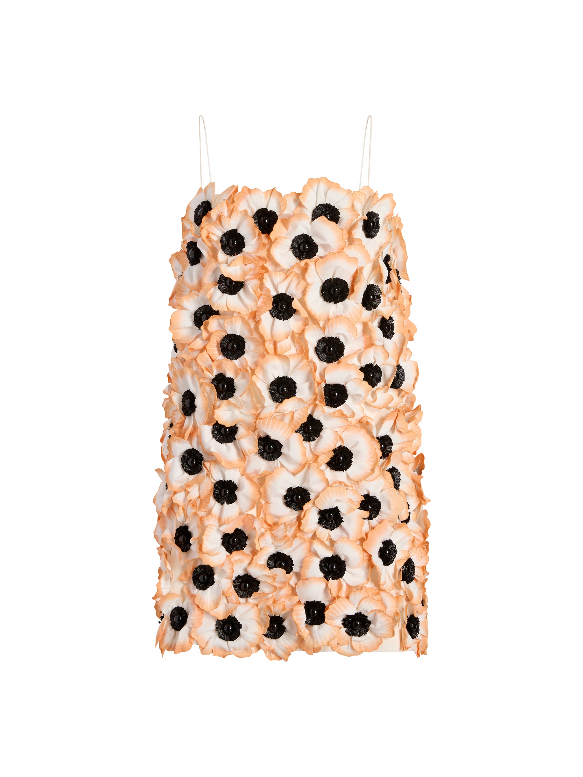 Mini Dress with Floral Appliqué