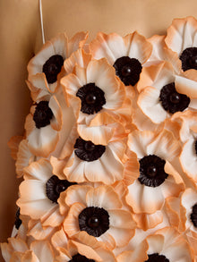 Mini Dress with Floral Appliqué