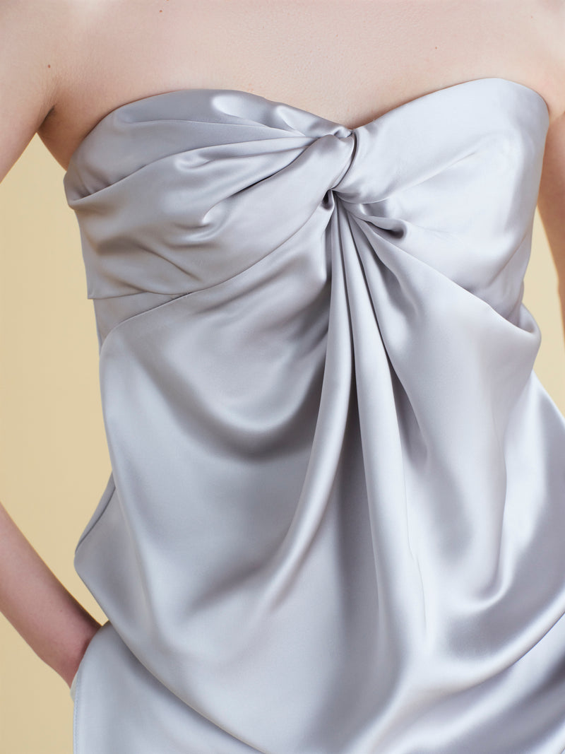 Satin Twist Bustier