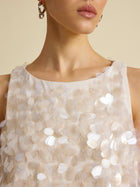 Paillette Bias Dress