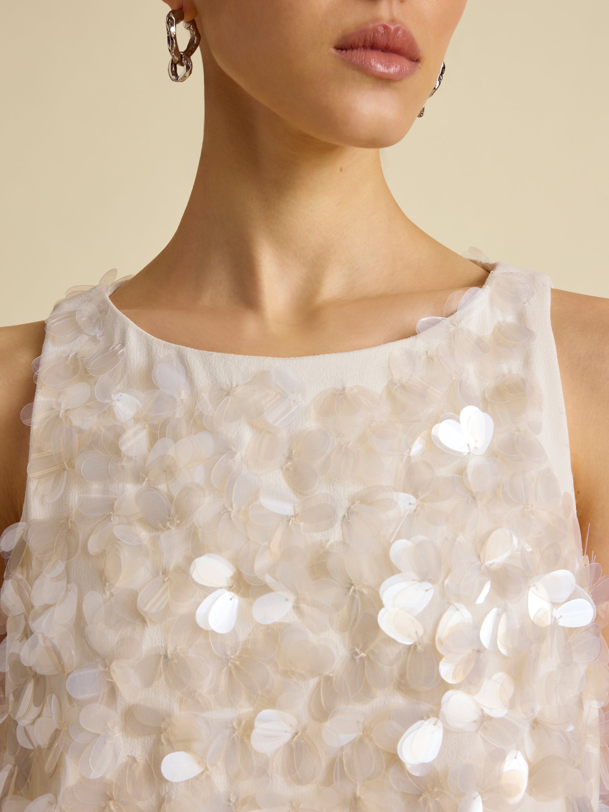 Paillette Bias Dress
