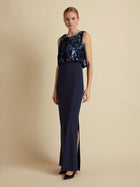 Paillette Bias Dress