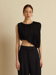 Draped Jersey Top