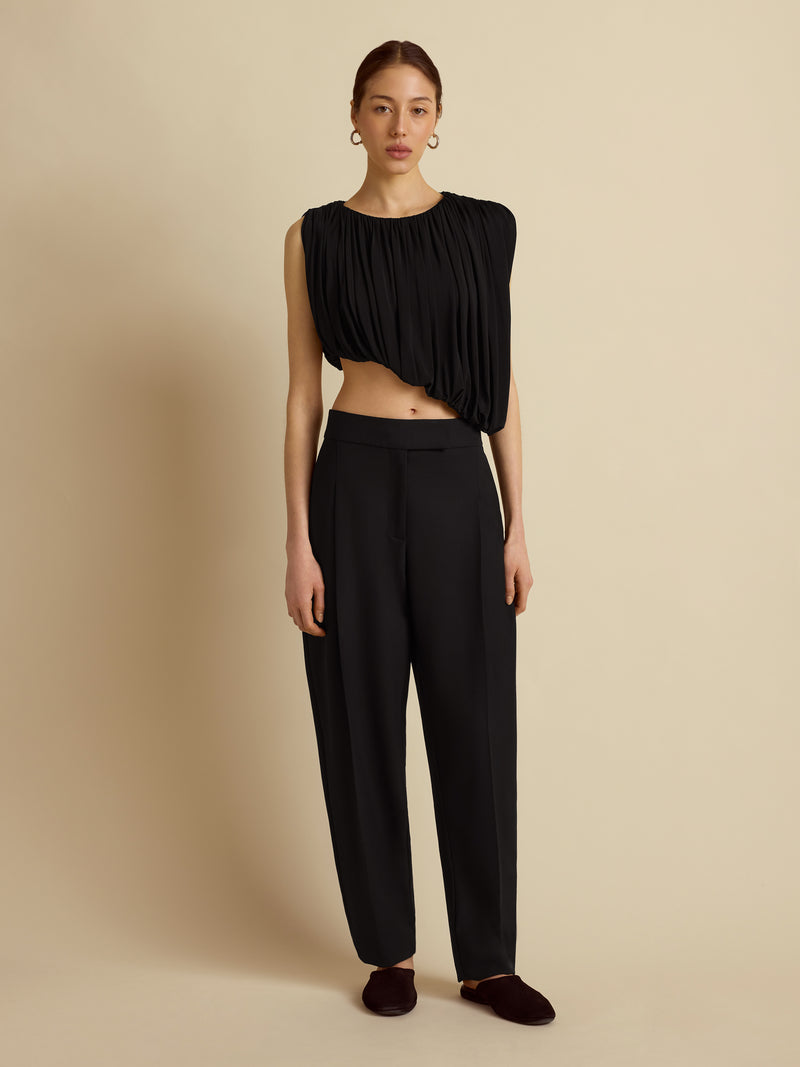 Draped Jersey Top