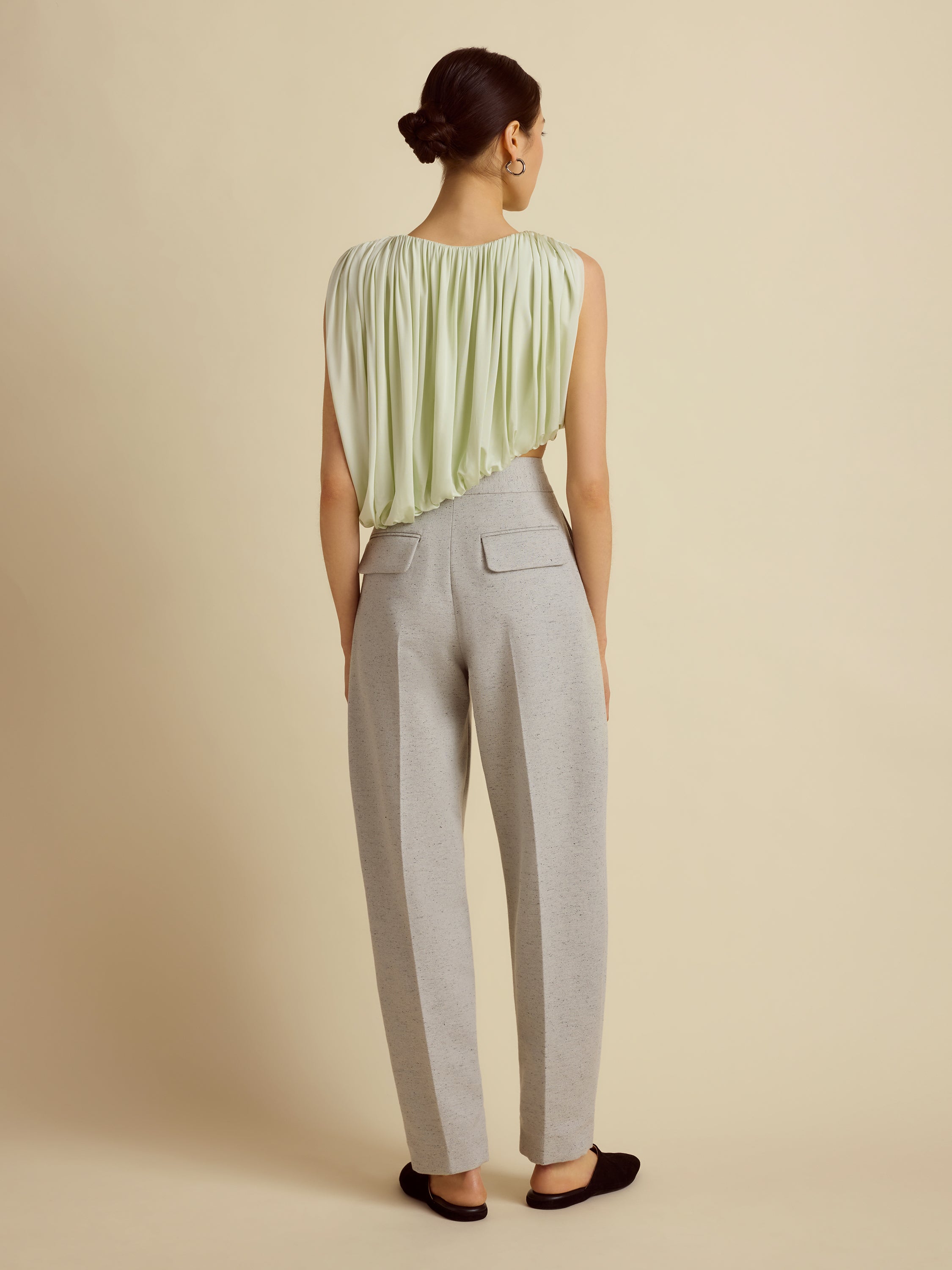 Draped Jersey Top
