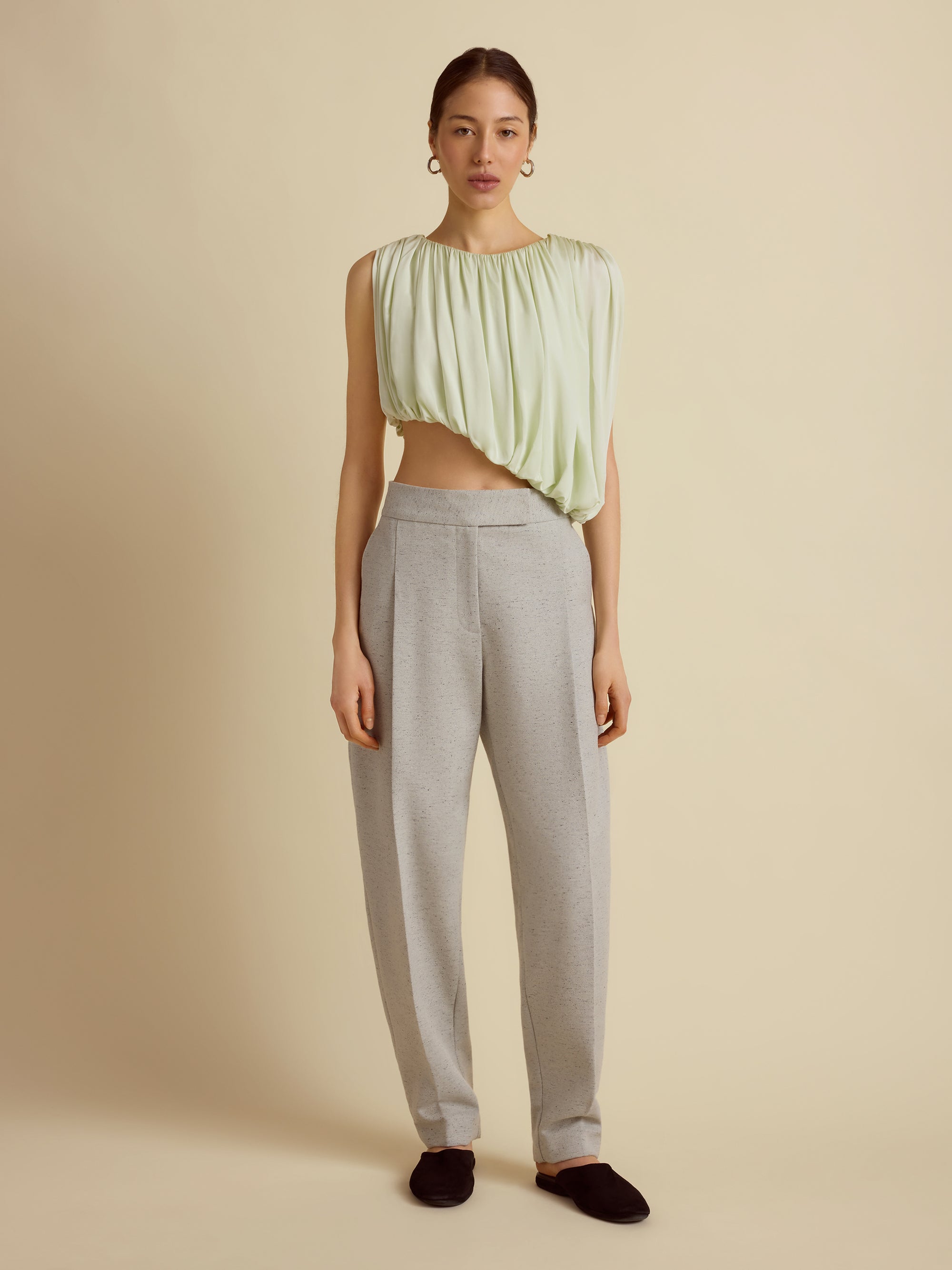 Draped Jersey Top