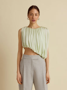 Draped Jersey Top