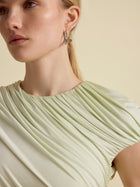 Draped Jersey Mini Dress