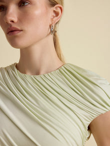 Draped Jersey Mini Dress