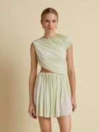 Draped Jersey Mini Dress