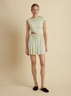 Draped Jersey Mini Dress
