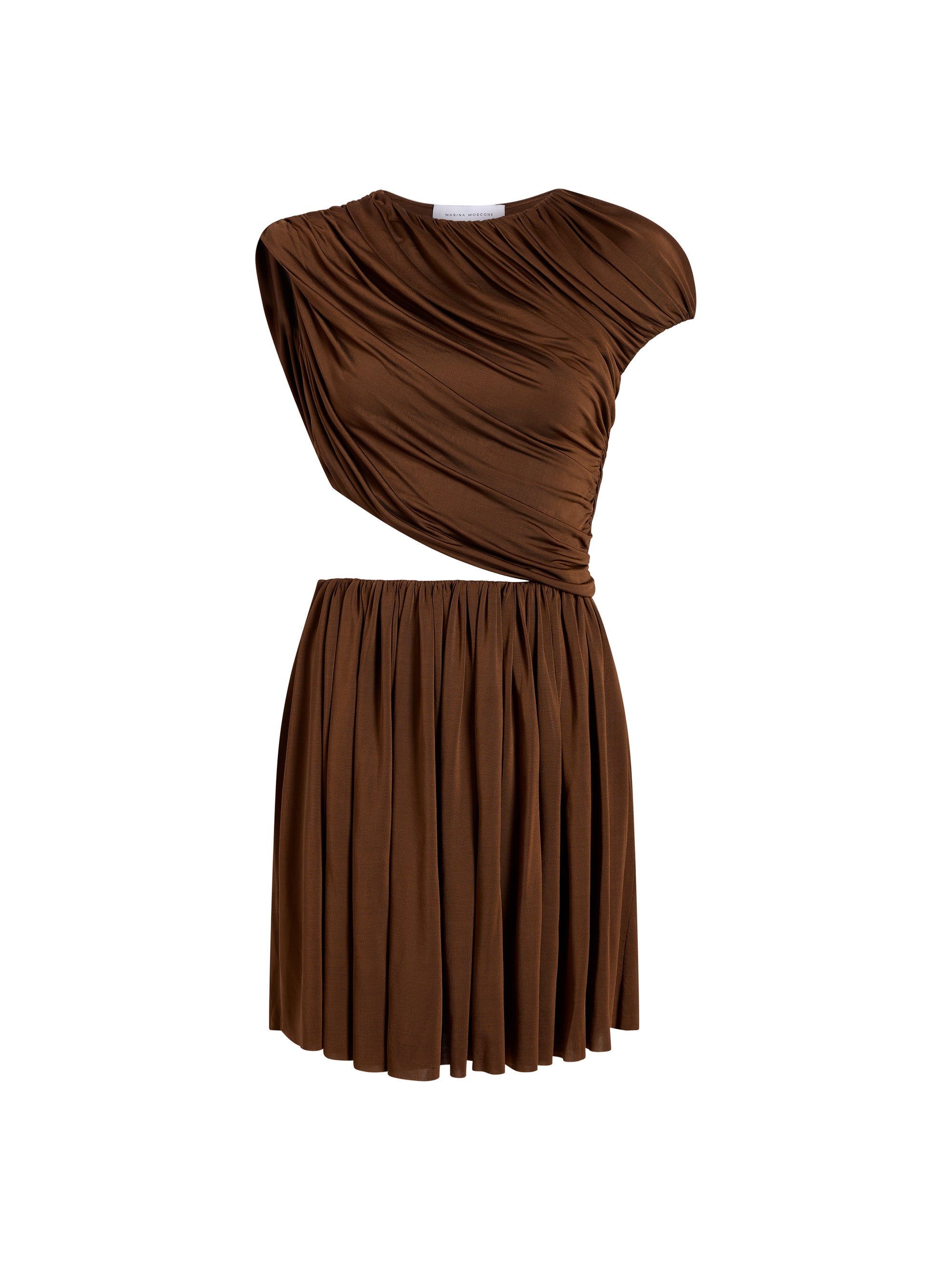 Draped Jersey Mini Dress