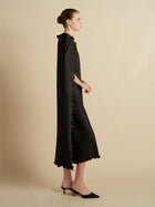 Cady Cape Dress with Scalloped Edge - Marina Moscone