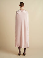 Cady Cape Dress with Scalloped Edge - Marina Moscone