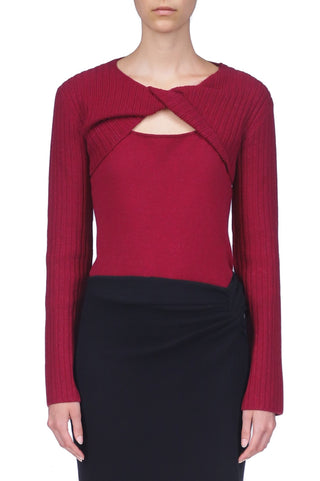 Cashmere Wool Twist Pullover - Marina Moscone