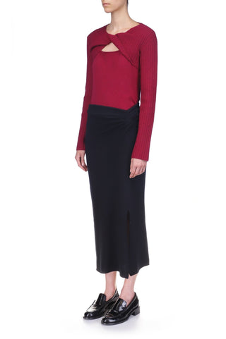 Cashmere Wool Twist Pullover - Marina Moscone