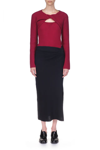 Cashmere Wool Twist Pullover - Marina Moscone