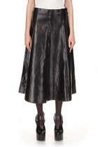 Coated Canvas Cha Cha Skirt - Marina Moscone