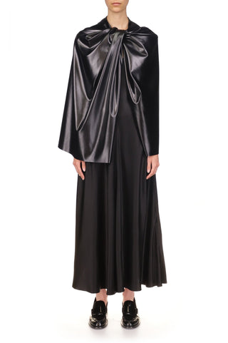 Coated Twist Capelet - Marina Moscone