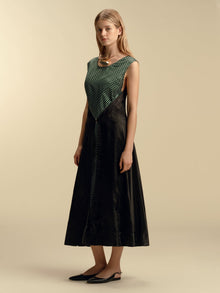 Convertible Satin Twill House Dress - Marina Moscone