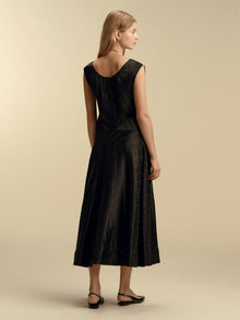 Convertible Satin Twill House Dress - Marina Moscone