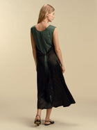 Convertible Satin Twill House Dress - Marina Moscone