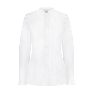 Cotton Shirt with Button - Out Sleeves - Marina Moscone