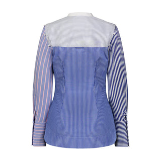 Cotton Shirt with Button - Out Sleeves - Marina Moscone