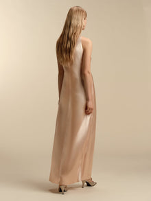 Cowl Neck Satin Bias Slipdress - Marina Moscone